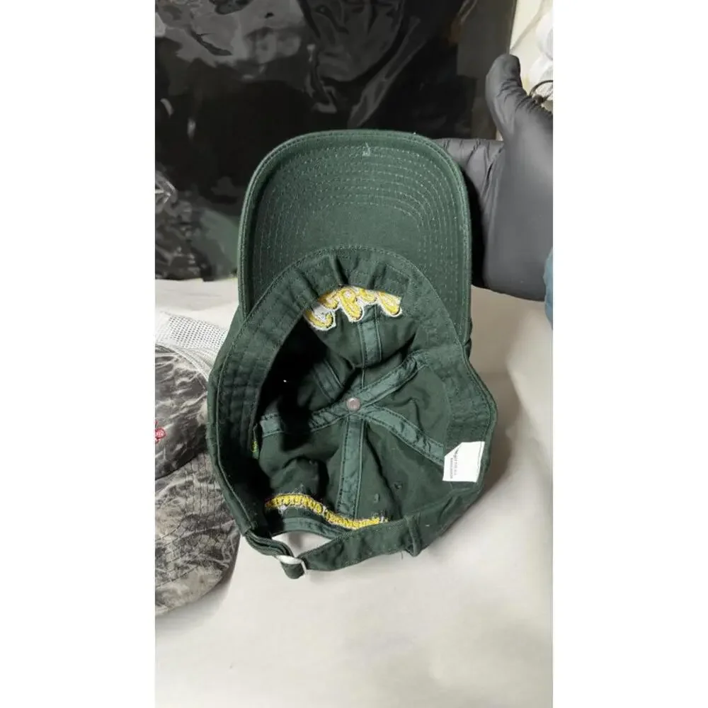 Cabela’s Green Cap & Mossy Oak Fishing Mesh‎ Hat Lot of 2 One Size